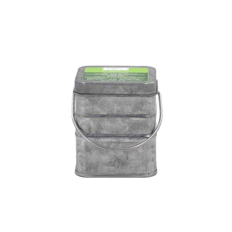 Mainstays Outdoor Citronella Candle, 2 oz Mini Metal Bucket, Single Wick, Up to 11 Hours Burn Time