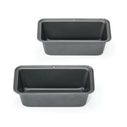 Mainstays 2-Pack Nonstick Mini Loaf Pans, 5.7 in W x 3 in D x 2 in H