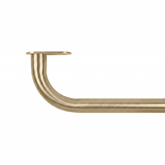Mainstays 3/4" Brass Room Darkening Adjustable Wrap Curtain Rod, 30-84"