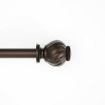 Mainstays 3/4" Bronze Knob Adjustable Single Curtain Rod Set, 30-84"