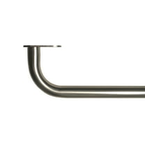 Mainstays 3/4" Diameter Nickel Room Darkening Wrap Around Curtain Rod, 30"-84"