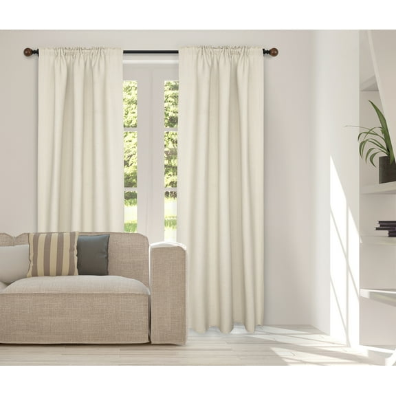 Mainstays 3/4" Mixed Material Ball Single Curtain Rod 30-84 in, Matte Black Finish