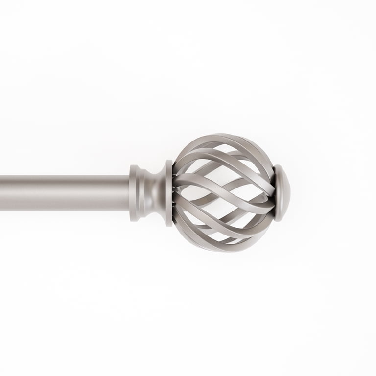 Lwiiom 2-Pack Adjustable Curtain Rods 28-48 Inch - Dark Bronze With Full Surround Brackets & End Caps
