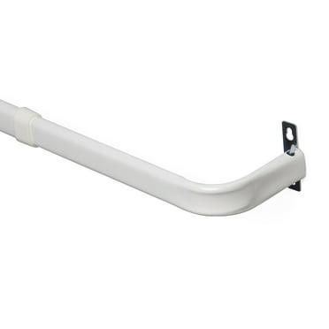 Mainstays 3" Clearance Basic Metal Wrap Around Adjustable Curtain Rod, 28-48" Adjustable Length, White Finish