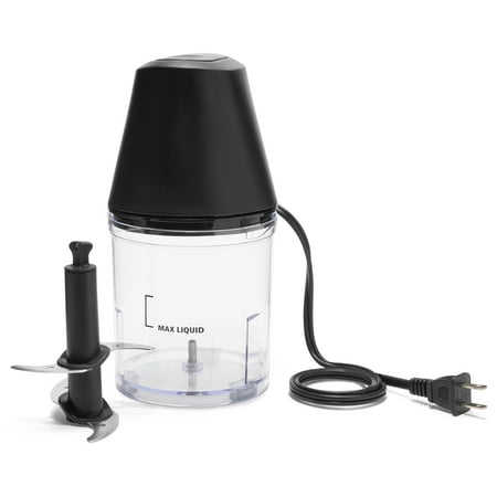 Mainstays 3 Cup Electric Food Chopper, Black, Plastic