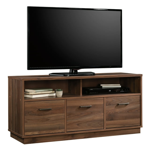 Mainstays 3 Door TV Stand Console, for TVs up to 50", Canyon Walnut