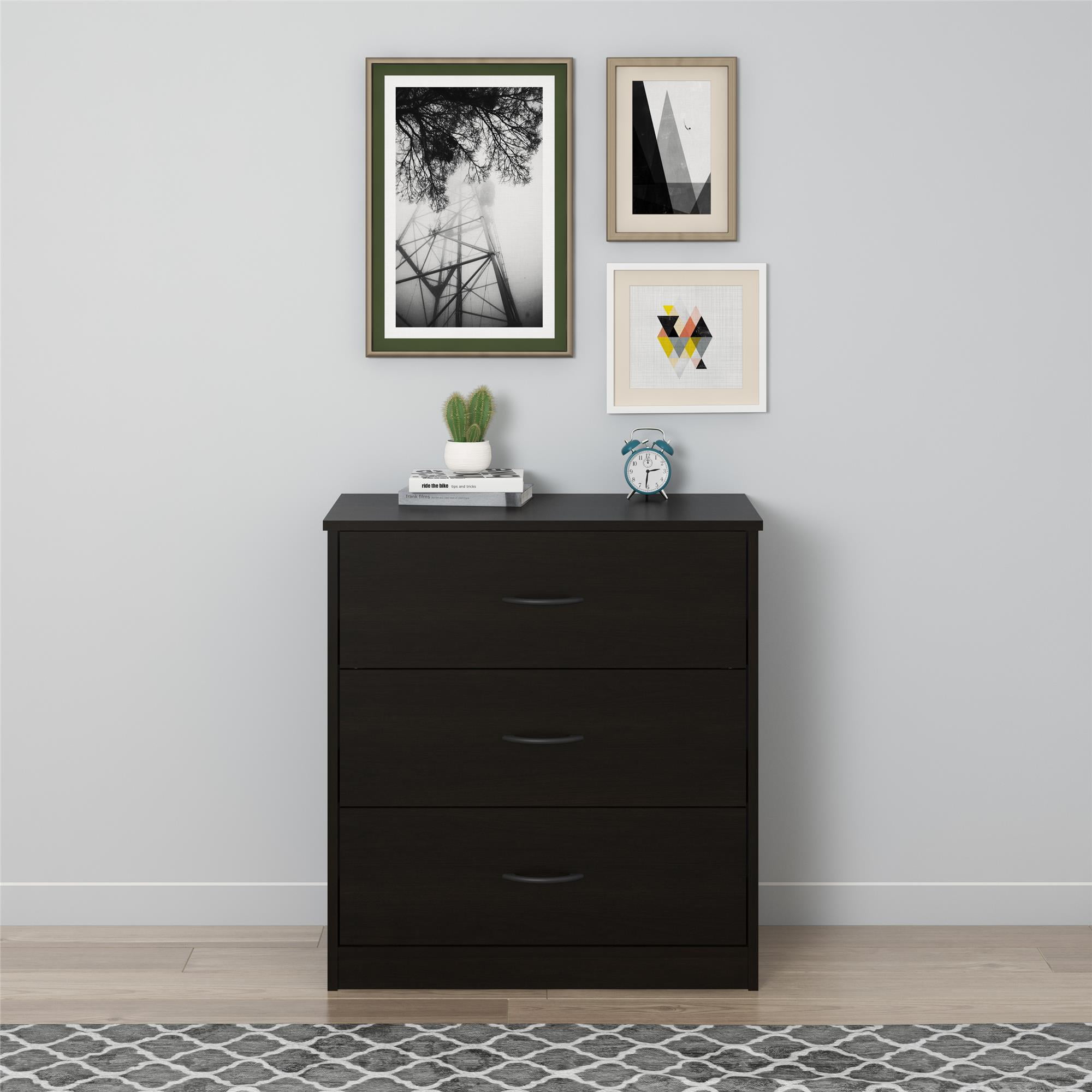 Mainstays 3 Drawer Dresser Multiple Finishes Walmart