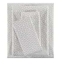 Mainstays 3-Piece 300 Thread Count Grey Flake Cotton Blend Bed Sheet Set, Twin XL