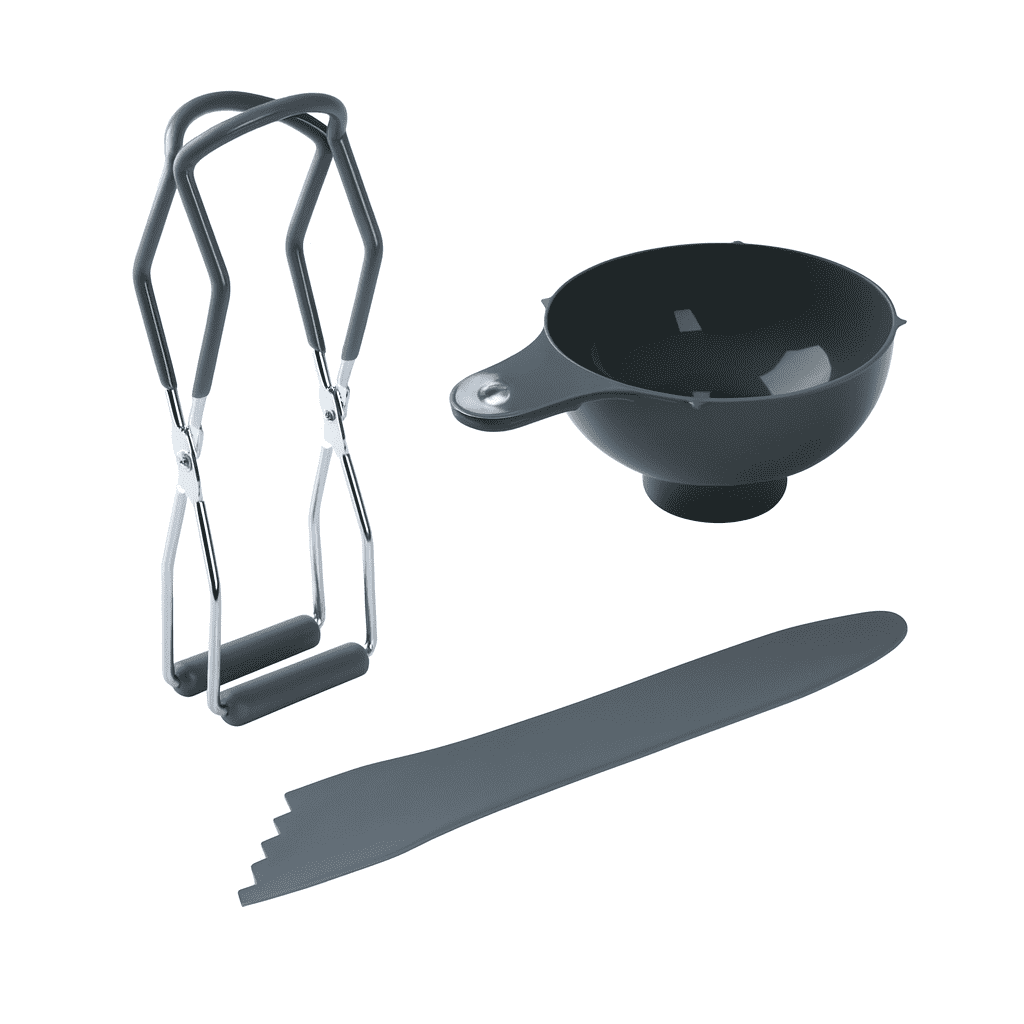 Mainstays 3-Piece Beginner Canning Kit, Universal Canning Supplies for Safe Home Canning, Starter Kit Includes Mason Jar Lifter, Wide Mouth Funnel and Air Bubble Remover for Same Home Preserving