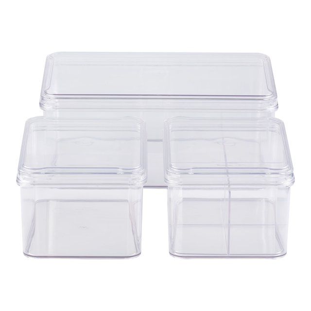 Mainstays 3Piece Food Storage Container Set