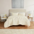 thumbnail image 1 of Mainstays King Comforter Set, All-Season, 3-Piece, Cream Puffy Seersucker, 1 of 7
