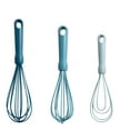 thumbnail interactive-video image 1 of Mainstays 3-Piece Silicone Whisk Set, 10.5"/10.4"/9.6" L, Blue Color, 1 of 10