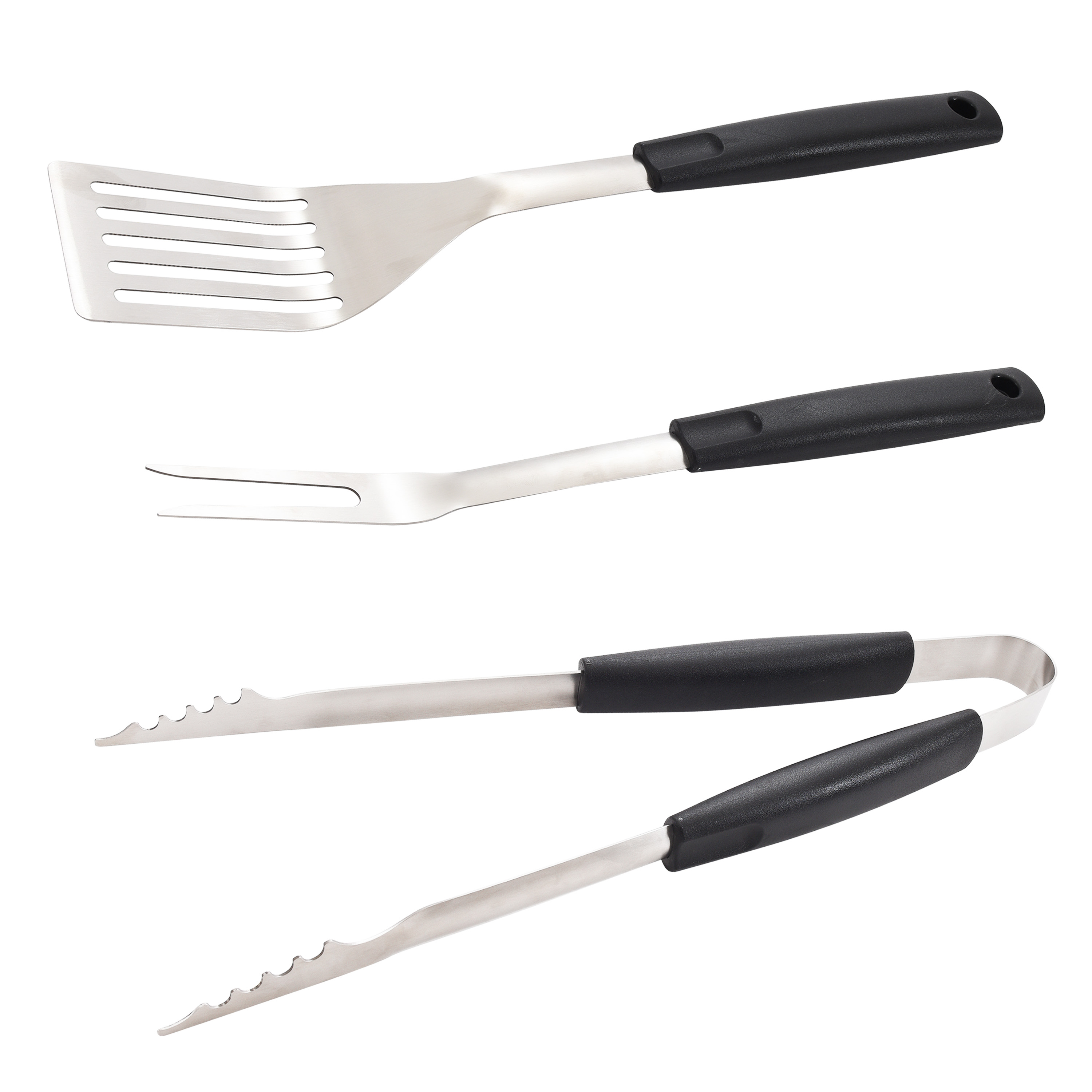 Mainstays 3 Piece Stainless Steel Barbecue Grill Tool Set - image 1 of 10