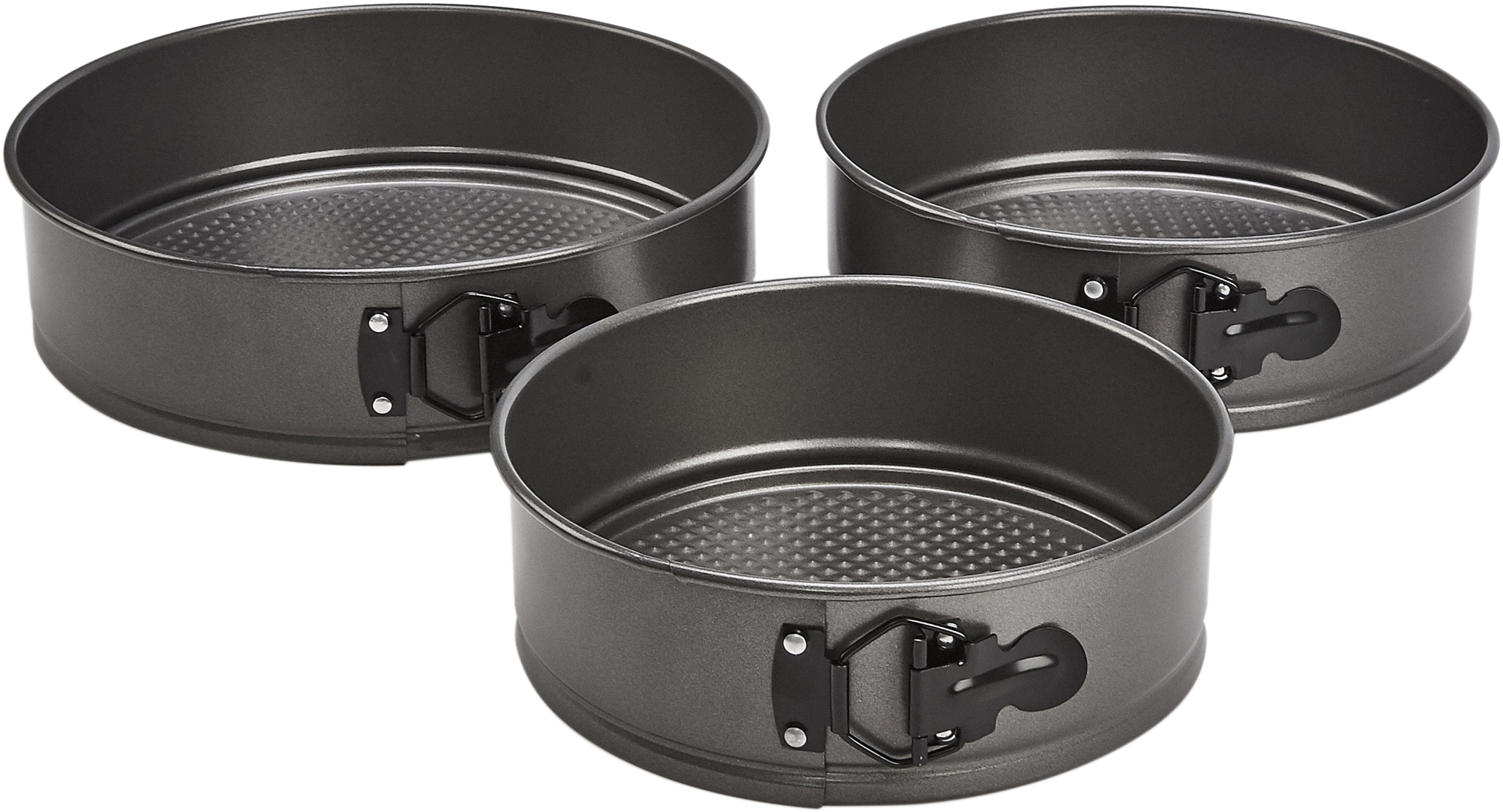 Mainstays 3-Piece Steel Premium Nonstick Springform Pans Set, Assorted Sizes - image 1 of 7