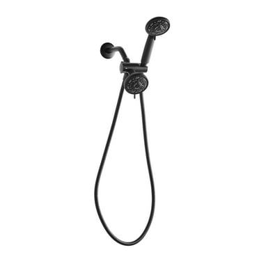 Mainstays 3-Setting Luxury Shower Combo, with 19 Possible Flow Combinations, Matte Black