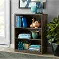 thumbnail image 1 of Mainstays 3-Shelf Bookcase with Adjustable Shelves, Canyon Walnut, 1 of 5