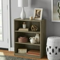 thumbnail image 1 of Mainstays 3-Shelf Bookcase with Adjustable Shelves, Rustic Oak, 1 of 5