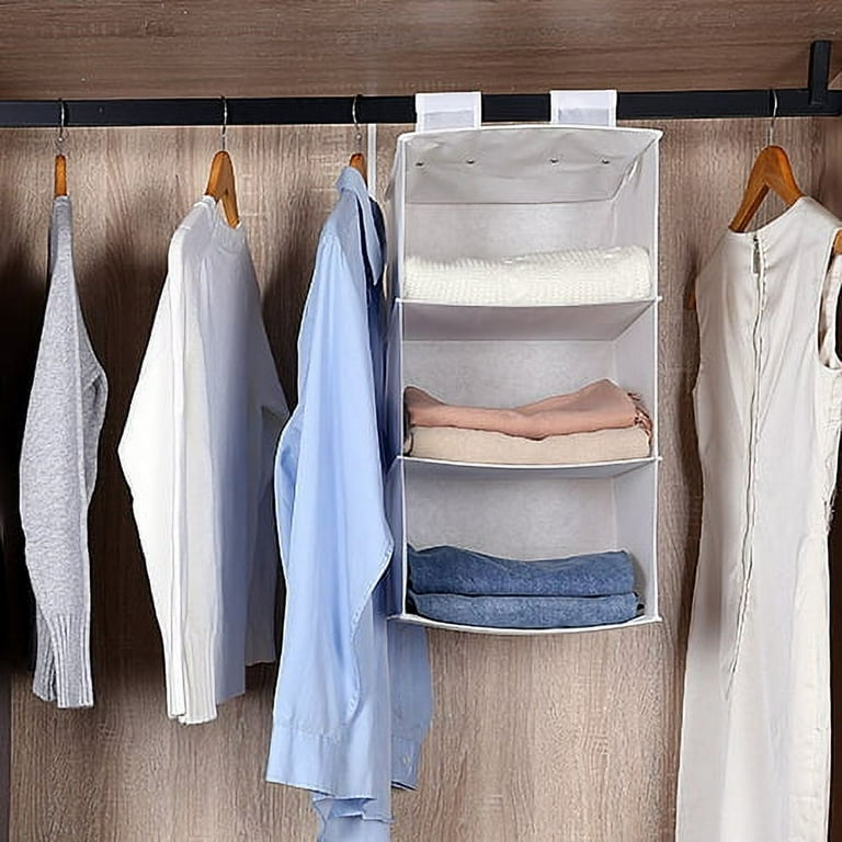 3 Shelf Hanging Closet Organizer Gray - Room Essentials™