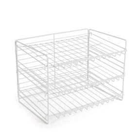 Mainstays 3-Tier Can Organizer Dispenser Rack, Steel, White