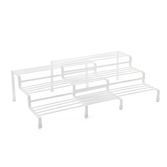 Mainstays Expandable Metal Kitchen Pantry Organization Wire Spice Rack, White