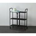 thumbnail image 1 of Mainstays 3-Tier Rolling Storage Cart, Black, 1 of 3
