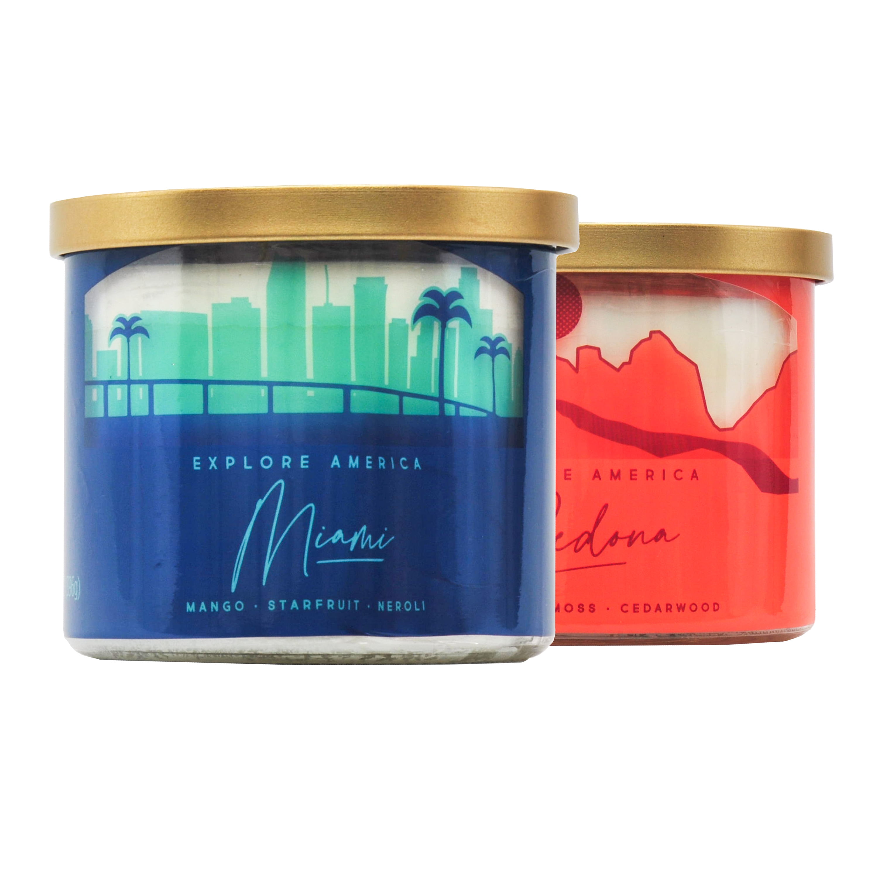 Mainstays 3-Wick Candle, Multi-Scent, 14 oz, 2 Pack
