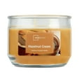thumbnail image 1 of Mainstays 3-Wick Glass Jar Candle, Hazelnut Cream, Tan, 11.5 oz, 1 of 11