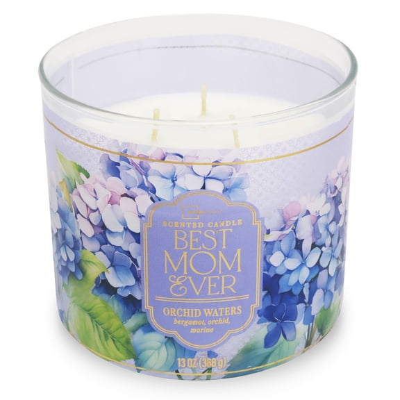 Mainstays 3-Wick Mothers Day Wrapped Candle "Best Mom Ever", 13-Ounce