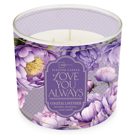Mainstays "Home Sweet Home" Mother's Day 3-Wick Wrapped Candle, 13-Ounce