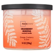 Mainstays 3-Wick Ombre Wrap Cranberry Mimosa Candle, 14-Ounce
