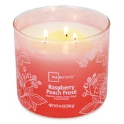 Mainstays 3-Wick Ombre Wrap Raspberry Peach Candle, 14-Ounce