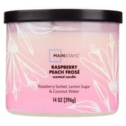 Mainstays 3-Wick Ombre Wrap Raspberry Peach Candle, 14-Ounce