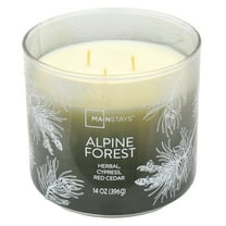 Mainstays 3-Wick Ombre Wrapped Alpine Forest Scented Candle, 14 oz