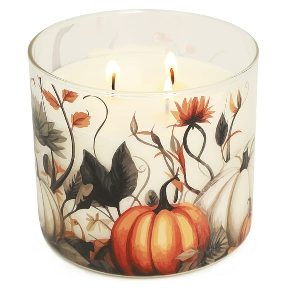 Mainstays 3-Wick Pumpkin Spice With a Pumpkin Design, 13-Ounce
