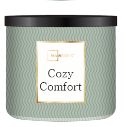 Mainstays 3 Wick Cozy Comfort Fragranced Candle with Floral Design Wrap 13 Ounce