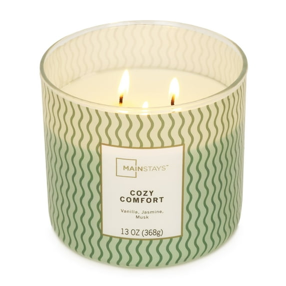 Mainstays 3-Wick Textured Wrap Cozy Comfort, 13-Ounce