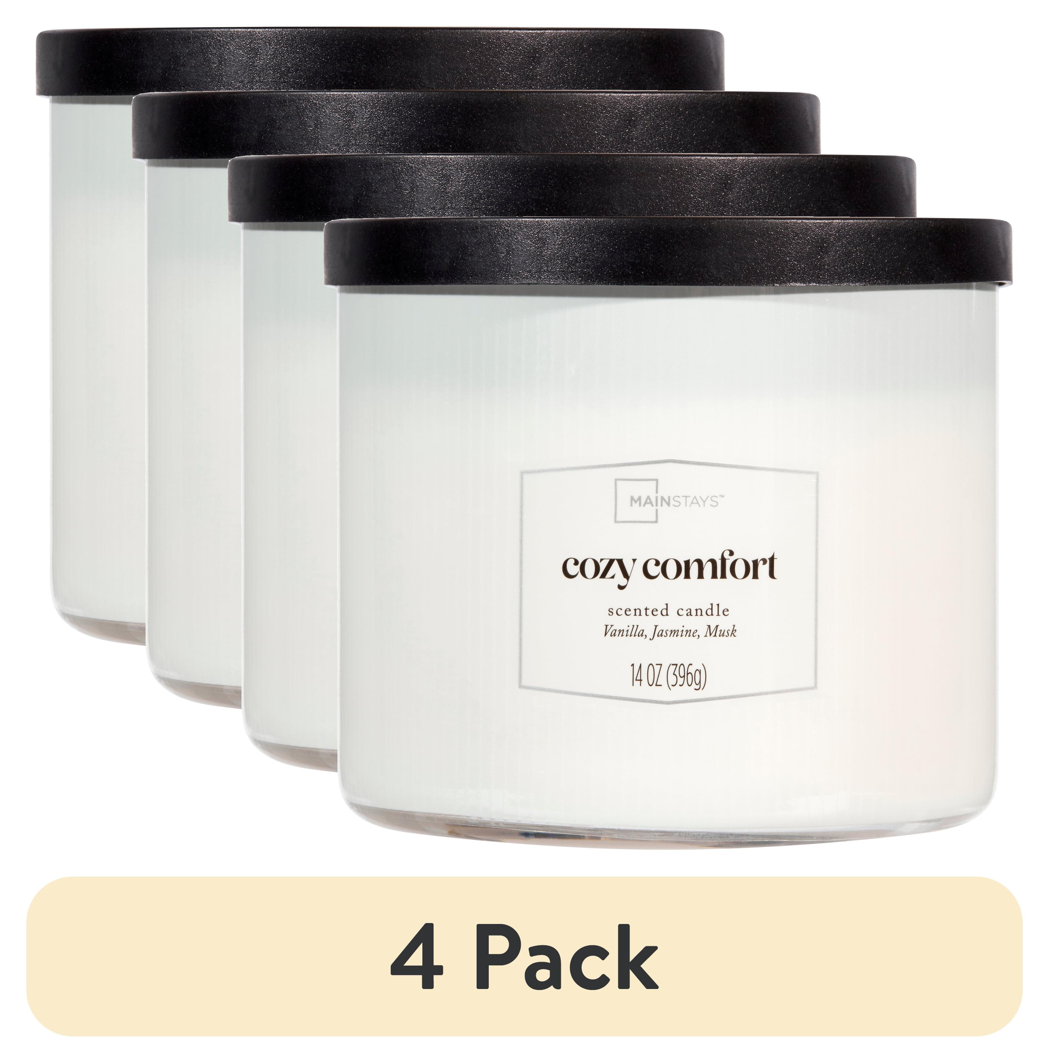 Mainstays 3 Wick Textured Wrapped Cozy Comfort Scented Candle 14 oz