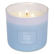 Mainstays 3 Wick Textured Wrapped Hidden Springs Candle, 14 Ounce