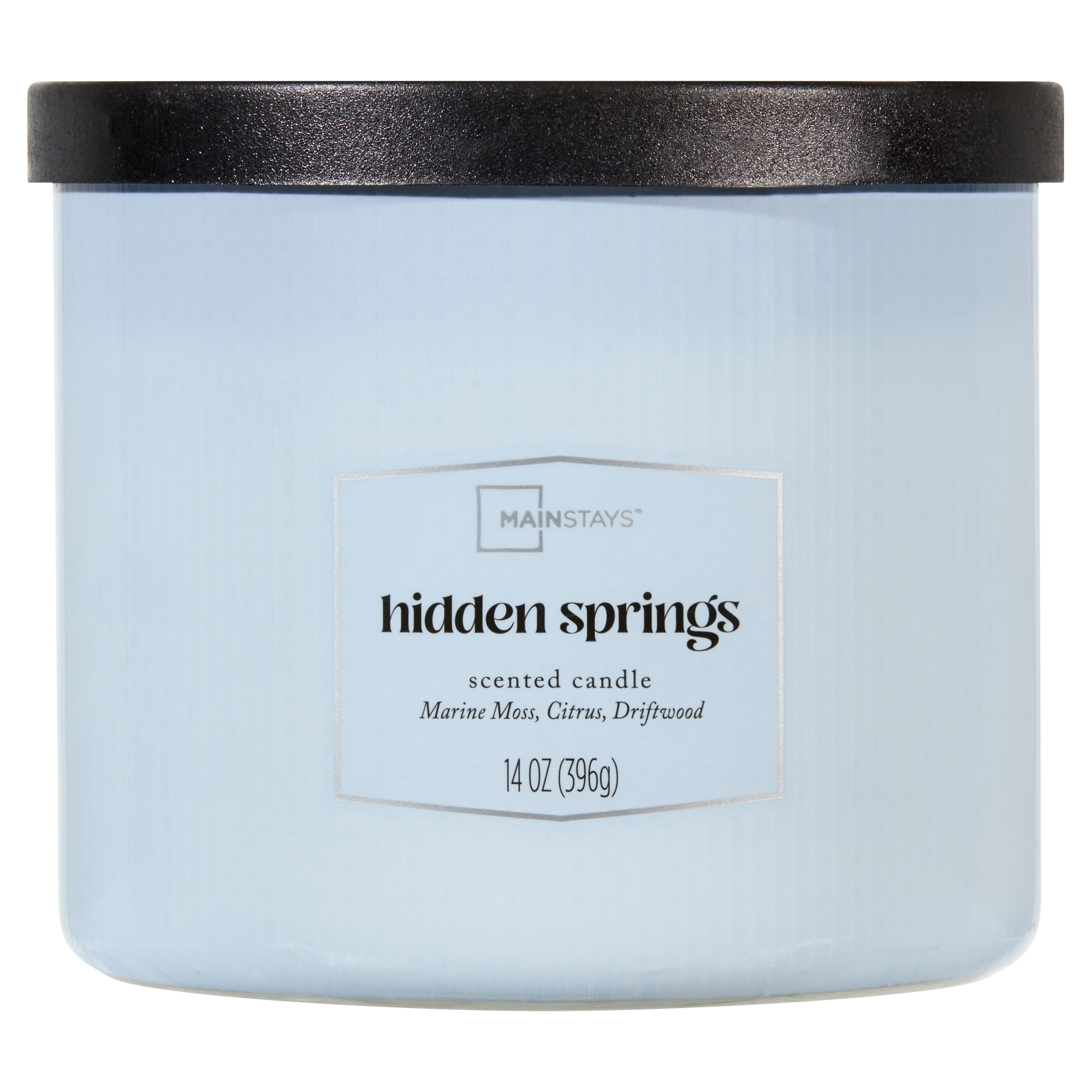Mainstays 3 Wick Textured Wrapped Hidden Springs Candle, 14 Ounce