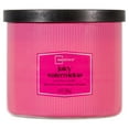 thumbnail image 1 of Mainstays 3-Wick Textured Wrapped Juicy Watermelon Scented Candle, 14 oz, 1 of 7