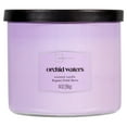 thumbnail image 1 of Mainstays 3-Wick Textured Wrapped Orchid Waters Scented Candle, 14 oz, 1 of 7