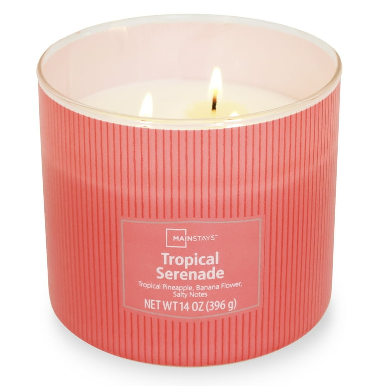 ✨３０％✨引きします!MENARD　メナードシャインコフレIV Mainstays 3-Wick Textured wrapped candle, Tropical Serenade