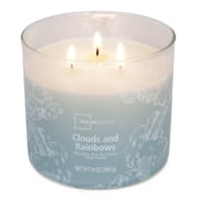 Mainstays 3-Wick Wrapped Clouds & Rainbows Scented Candle, 14 oz