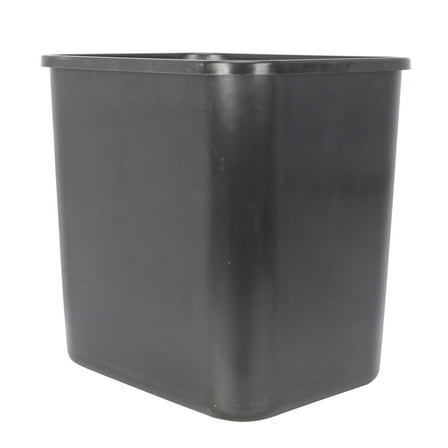 Mainstays Bathroom Trash Can, 3 Gallon Plastic Open Top Garbage Bucket Bin, Black