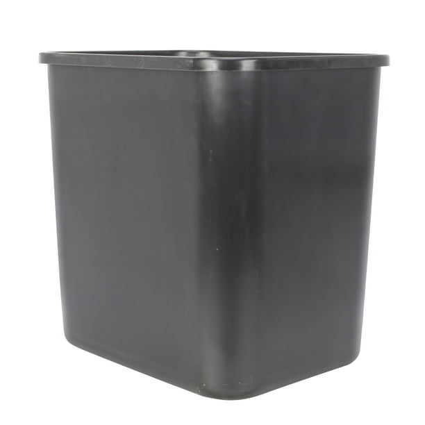 Open Top Black Kitchen Trash Can