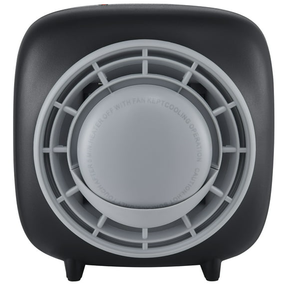 Mainstays 3-in-1 Mini Tabletop Electric Ceramic Heater With Hand Warmer, Black