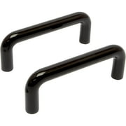 Mainstays 3 in. (76 mm) Black Plastic Wire Cabinet Drawer Pull (2-Pack)