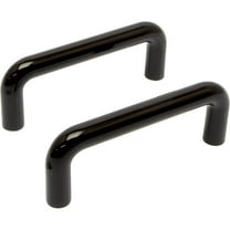 Mainstays 3 in. (76 mm) Black Plastic Wire Cabinet Drawer Pull (2-Pack)