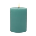 thumbnail image 1 of Mainstays 3 in x 4 in Paraffin Wax Single Wick Pillar Candle, Unscented, Green, 1 of 7