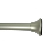 Mainstays 3/4" Silver Adjustable Curtain Tension Rod, 30- 52"